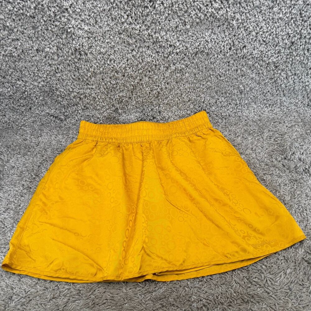Outdoor Voices Women’s Small Running Skort Yellow Built In Liner Athletic NWT
